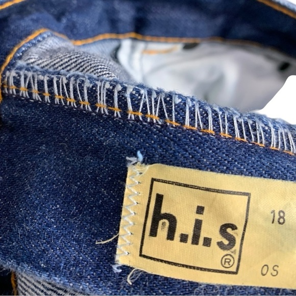 Original 80s Vintage Chic by H.I.S. High Waist Straight Leg Jeans - Picture 8 of 9
